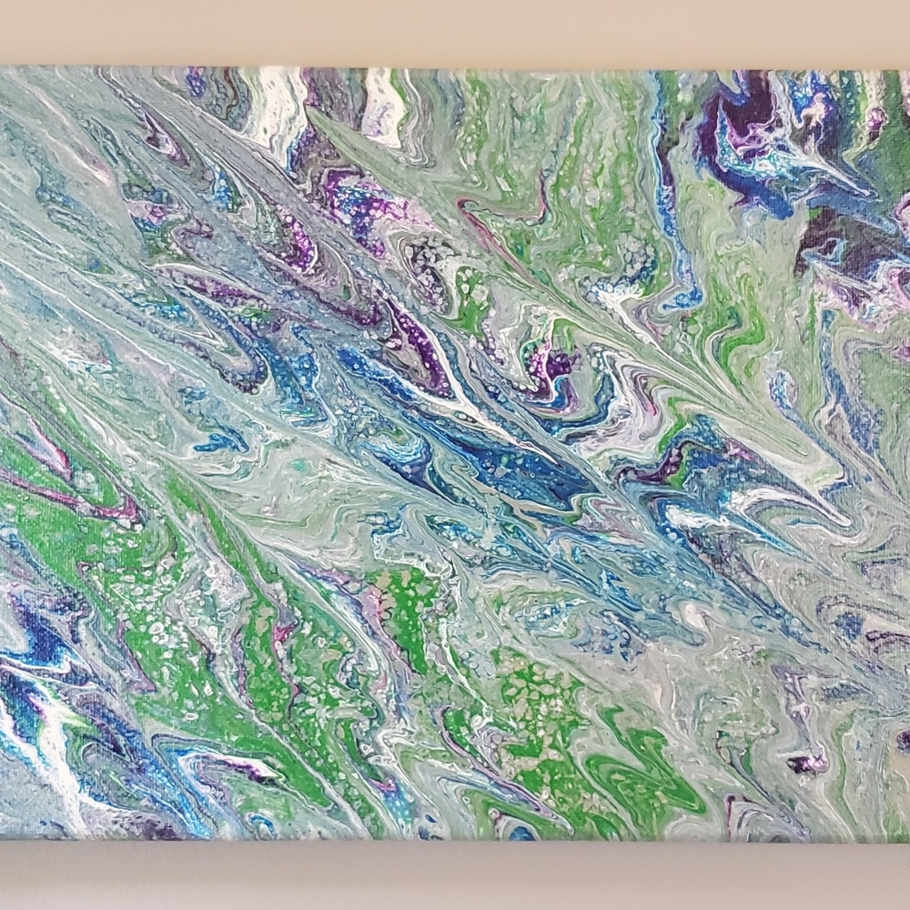Acrylic Fluid Art on Canvas